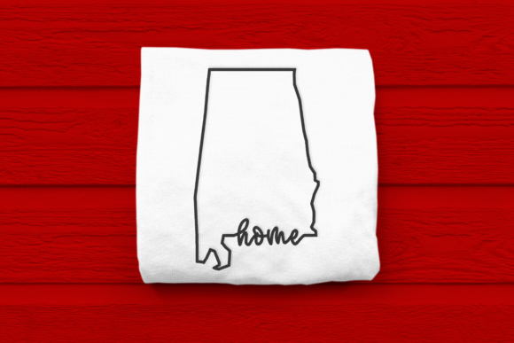 Alabama Home State Outline Embroidery Review