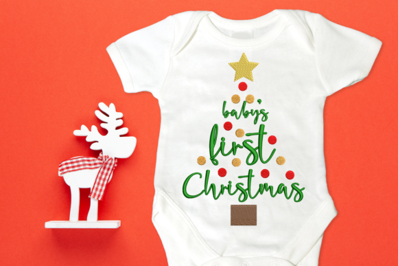 Baby's First Christmas Tree Embroidery Design Review