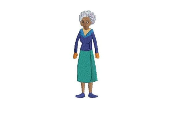 Black Elderly Woman Embroidery Review