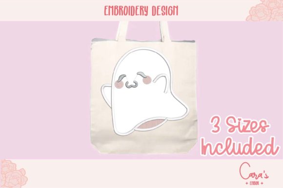 Happy Ghost Applique: A Designer's Review for Small Business Merch
