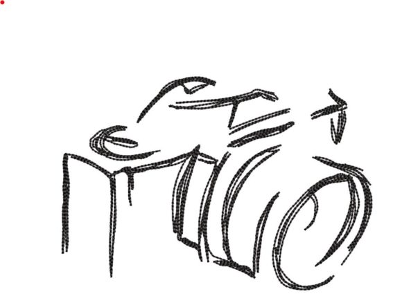 Line Sketch Camera Embroidery Review