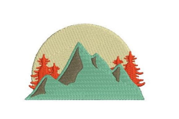 Mountains and Trees Embroidery Design Review