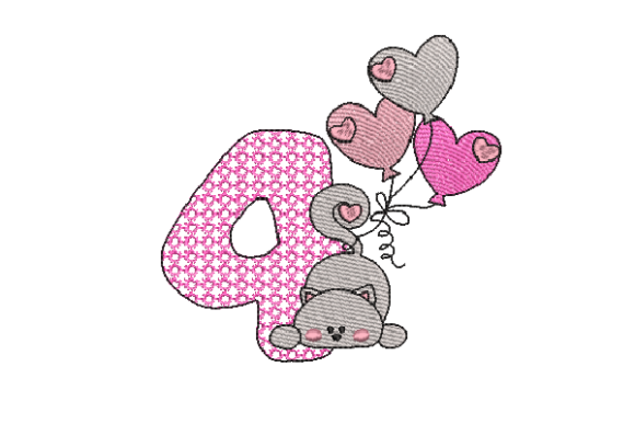 Number 4 Cat Sketch Embroidery Review