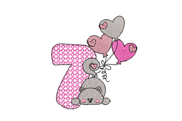 Number 7 Cat Sketch Embroidery Review