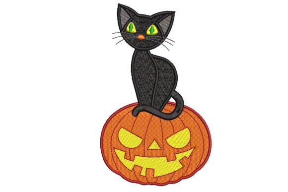 Pumpkin and Cat Embroidery Review