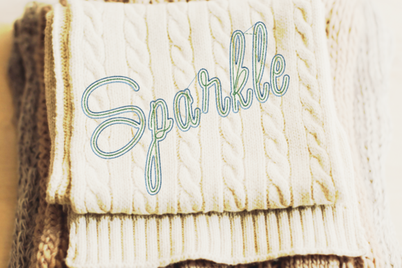 Sparkle Lettering for Seasonal Embroidery Projects