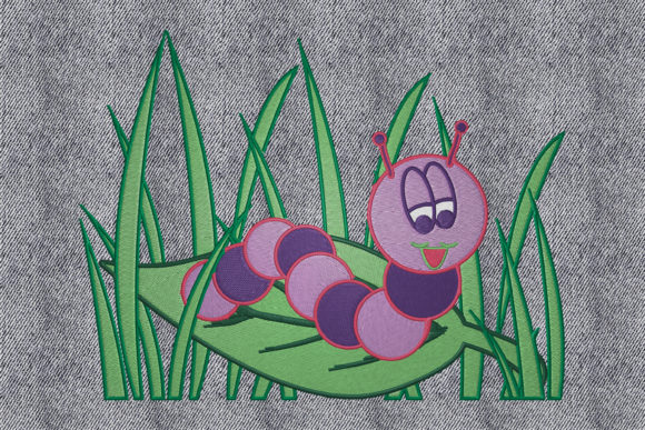 Worm on a Leaf Embroidery Review